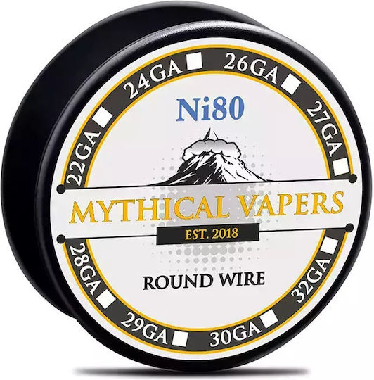 Mythical Vapers Ni80 27ga 0.36mm 10m
Mythical Vapers Ni80 27ga 0,36mm 10m