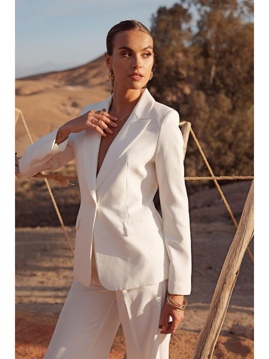 Bon Blazer pentru femei Sacou White