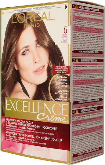 L'Oreal Paris Excellence Creme Haarfärbemittel 6 Dunkelblond 172ml