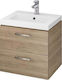 Cersanit Lara Countertop with Sink with Light L49.4xW39.7xH46cm Nuc