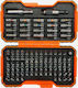 Bahco Set 100 Schraubendreher-Bits Gerade / Kreuz / Stern / Quadrat / Torx
