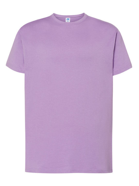 JHK Men's Short Sleeve Promotional T-Shirt Purple