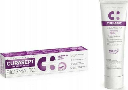 Curasept Toothpaste for Sensitive Teeth , Plaque & Whitening 75ml