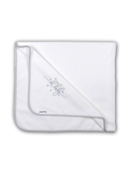 Ninetta Bebe Baby Burp Cloth Gray Gri 80x90εκ.