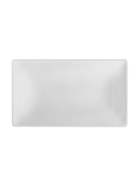 Ready Serving Platter Rectangular made of Porcelain White 29x14.5cm