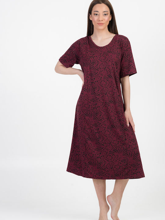 Cherry Underwear Summer Dress Burgundy