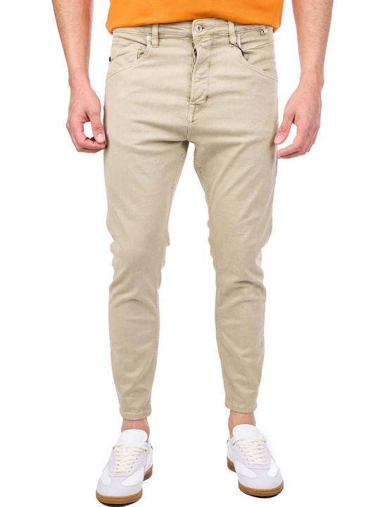 Gabba Men's Jeans Pants in Tapered Line Beige