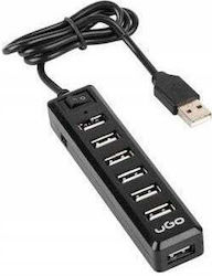 uGo USB Hub 7 Θυρών (USB-A) UHU-1009