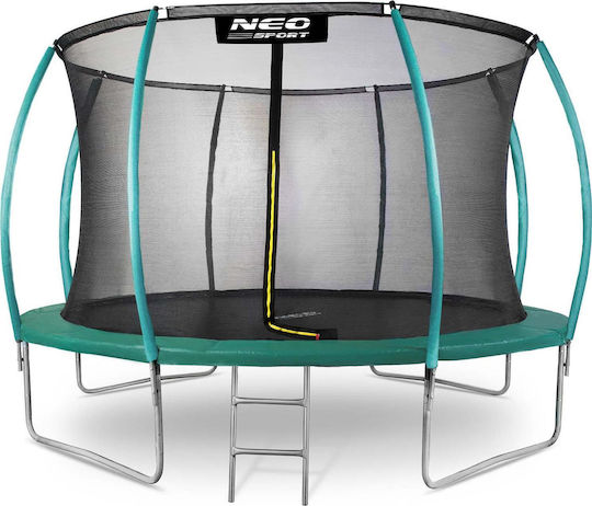 NEO Sport Trampolin Draußen Durchmesser 374cm mit Netz & Leiter
