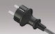 Plastrol Power Cord Type H05RR-F with Cable Properties 3x1.5mm² in Black Colour 1m