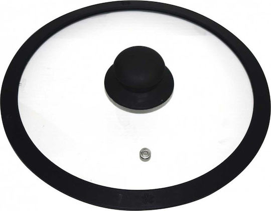 KING Hoff Καπάκι για Τηγάνι και Κατσαρόλα Γυάλινο 24cm KH-1276