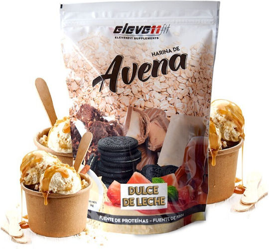 Πλιγούρι Βρώμης Oatmeal Γεύση Dulce De Leche Χωρίς Ζάχαρη Eleven Fit 1kg