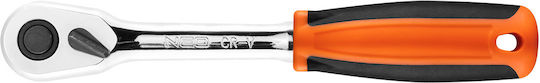 Neo Tools Chei cu clichet 45 Dinti cu Patrat 3/8" Lungime 20cm.