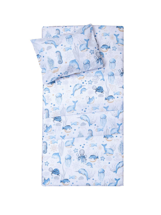 Viopros Baby Bettbezug Set mit Kissenbezug Bottom 120x160cm.