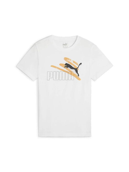 Puma Kinder T-shirt Weiß Logo