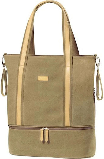 Babyono Wickeltasche-Wickeltasche Schulter/Hand Beige