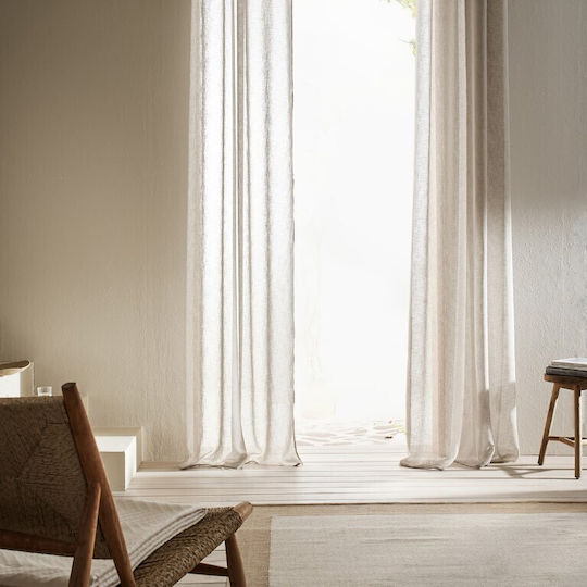 Gofis Home Κουρτίνα με Τρέσα Beige 502 Μπεζ 200x295εκ.