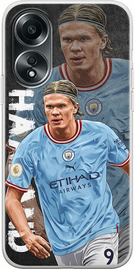 Football Stars - Erling Haaland Задна корица Силикон Многоцветен (Oppo A78 4G)