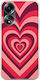 Latte Love Red Back Cover Silicone Multicolour (Oppo A78 5G)