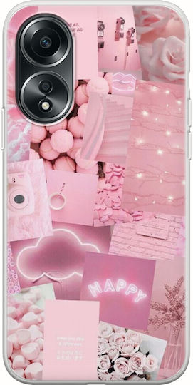 Aesthetic Pink Задна корица Силикон 1.5мм Многоцветен (Oppo A78 4G)
