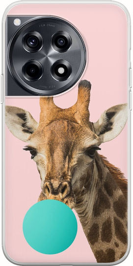 Bubblegum Giraffe Задна корица Силикон Многоцветен (OnePlus 12R)