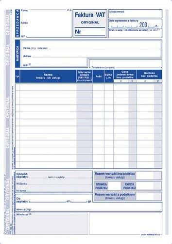 Michalczyk & Prokop Invoice 1st VAT A5p 2pcs 130-3-nou 130-3e