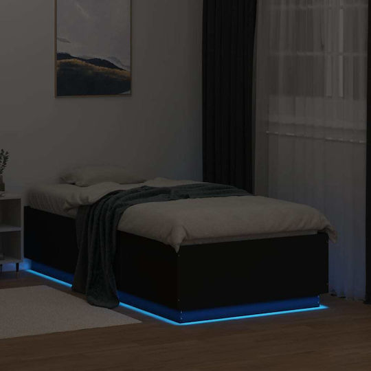Υπόστρωμα Μονό για Στρώμα 90x190cm Μαύρο Υπόστρωμα Μονό για Στρώμα 90x190cm Μαύρο