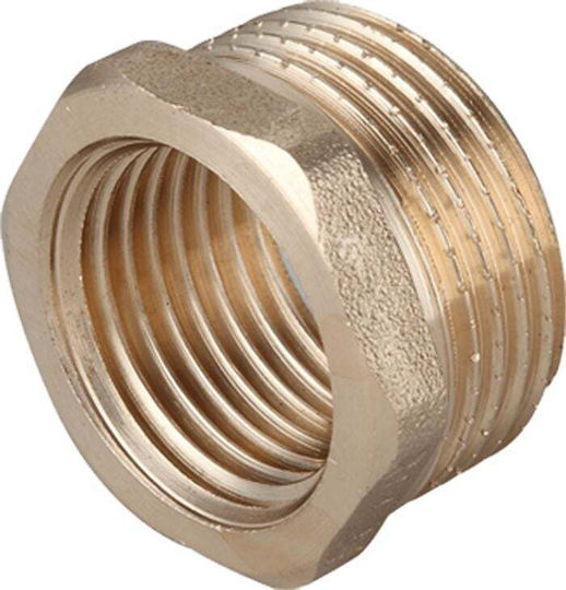 Invena Female Pipe Connection Brass 3/4" / 1/2" 101.6mm H/ZM-09-202