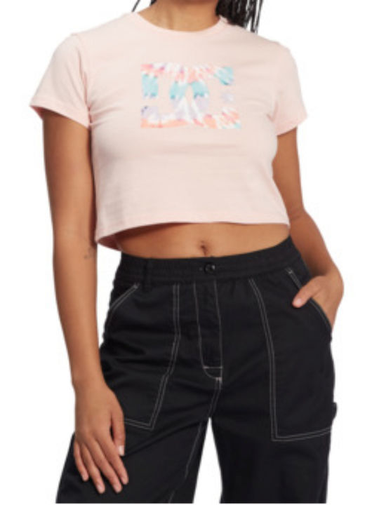 DC Γυναικείο Crop T-shirt Πορτοκαλί