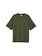 Puma Better Classics Logo Damen Sport Oversized T-Shirt Green