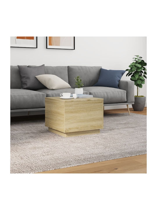 Square Side Table Wooden Sonoma Oak M50xL50xH40cm