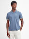 Newbridge Поло Блуза с къс ръкав Dark Chambray