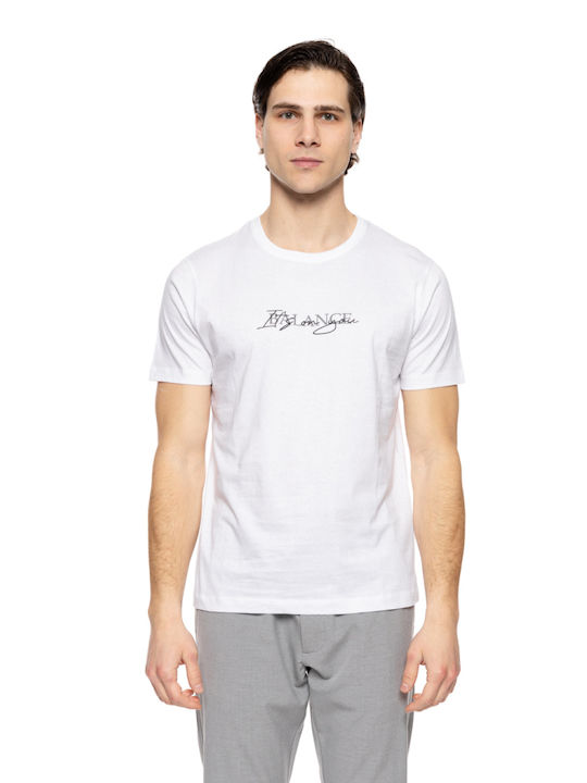 Biston Ανδρικό T-shirt Κοντομάνικο Λευκό
