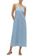 Summer Midi Dress Light Blue
