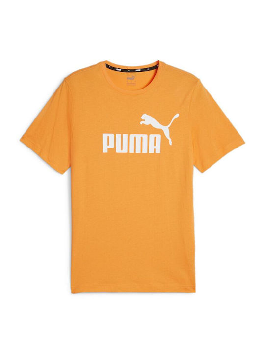 Puma Bluza Bărbătească cu Mânecă Scurtă Portocalie