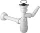 McAlpine Stainless Steel Siphon Sink with Length 10.16cm White