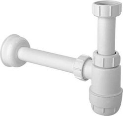 McAlpine Kunststoff Siphon für Spülbecken Weiß