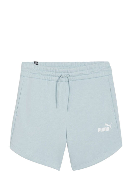 Puma Women's High-waisted Shorts Light Blue