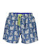 Men's Swimwear Shorts Blue Floral
