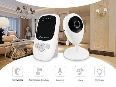 Wireless Baby Monitor with Camera & Screen 2.4" & Two-way Communication