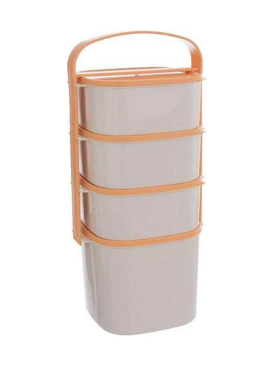 Orion Cutie pentru Mâncare Plastic Bej 5450ml 1buc