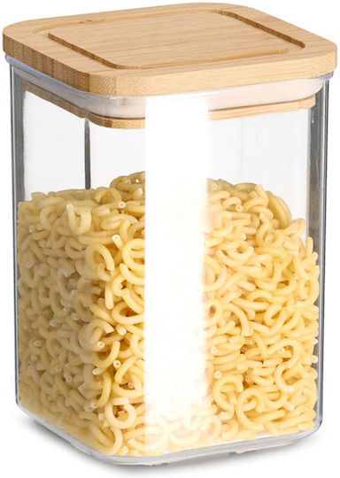 General Use Food Jar with Airtight Lid Plastic Transparent 800ml