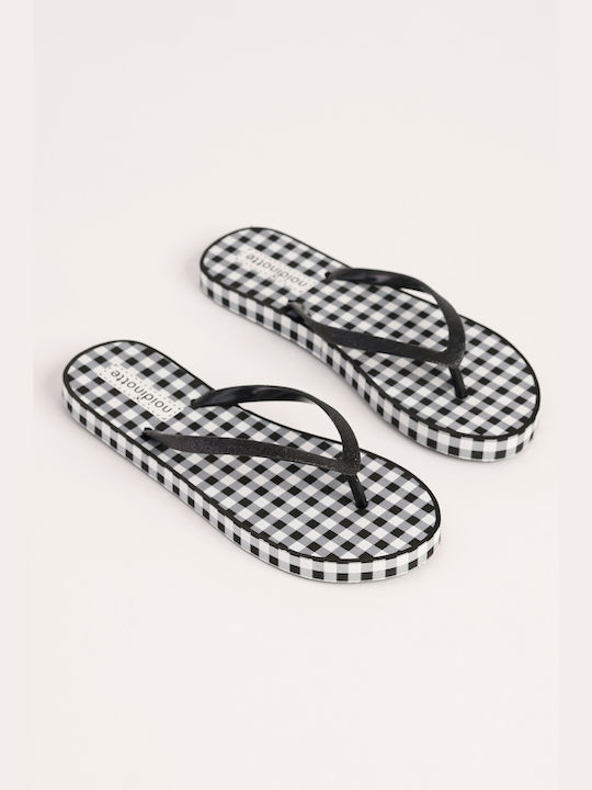 Noidinotte Frauen Flip Flops in Schwarz Farbe