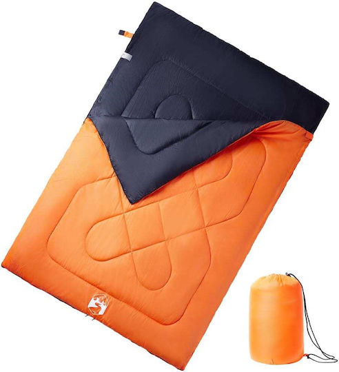 vidaXL Sac de dormit Dublu Portocaliu