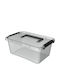 Orplast Plastik Aufbewahrungsbox mit Deckel Transparent 29x20cm