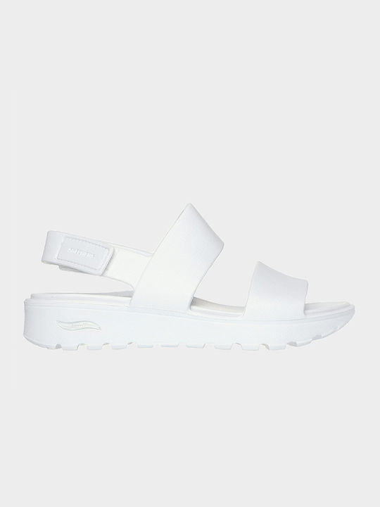 Skechers Synthetic Leather Women's Sandals White