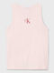 Kids' Shirt Sleeveless Pink Logo