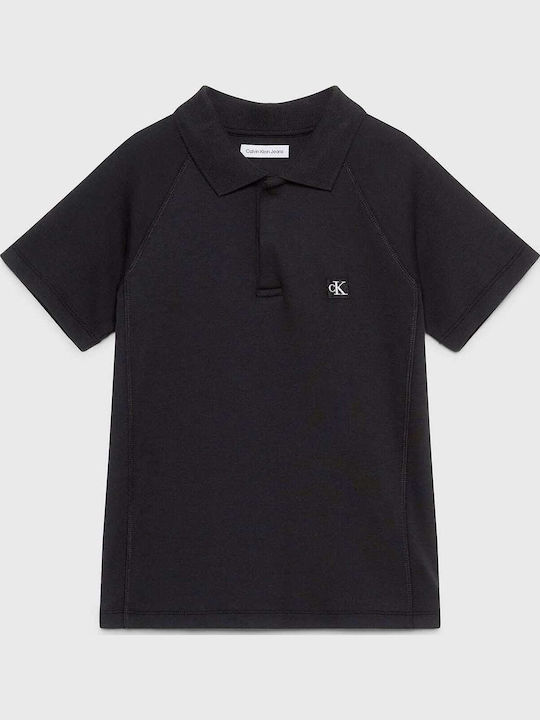 Calvin Klein Kids' Polo Short Sleeve Black
