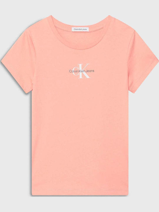 Calvin Klein Παιδικό T-shirt Ροζ Monogram