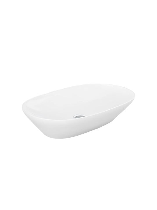Rak Ceramics Variant Επικαθήμενος Νιπτήρας Πορσελάνης 60x36cm Λευκός